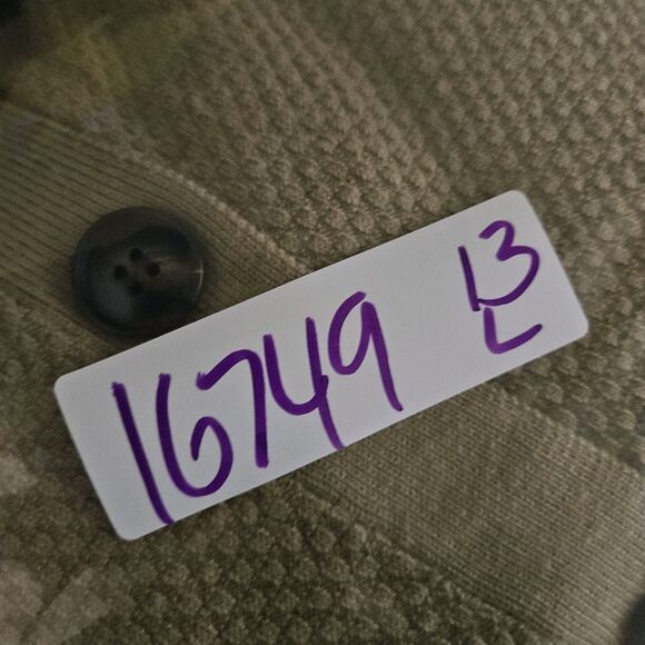 Pj Paul Jones Cardigan Sweater Mens Large‎ Collar Tan Long Sleeve Casual Preppy - Picture 10 of 10